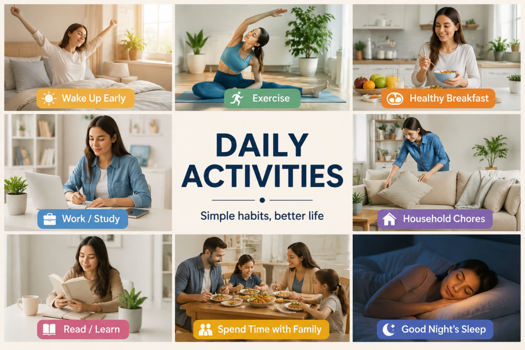 Daily Activities: A Practical Guide to Building a Balanced and Productive Routine daily activities