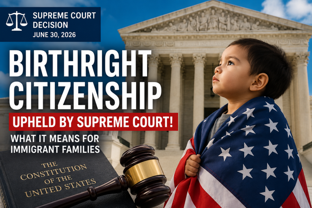Birthright Citizenship: What It Means, How It Works, and Why It Matters Birthright Citizenship