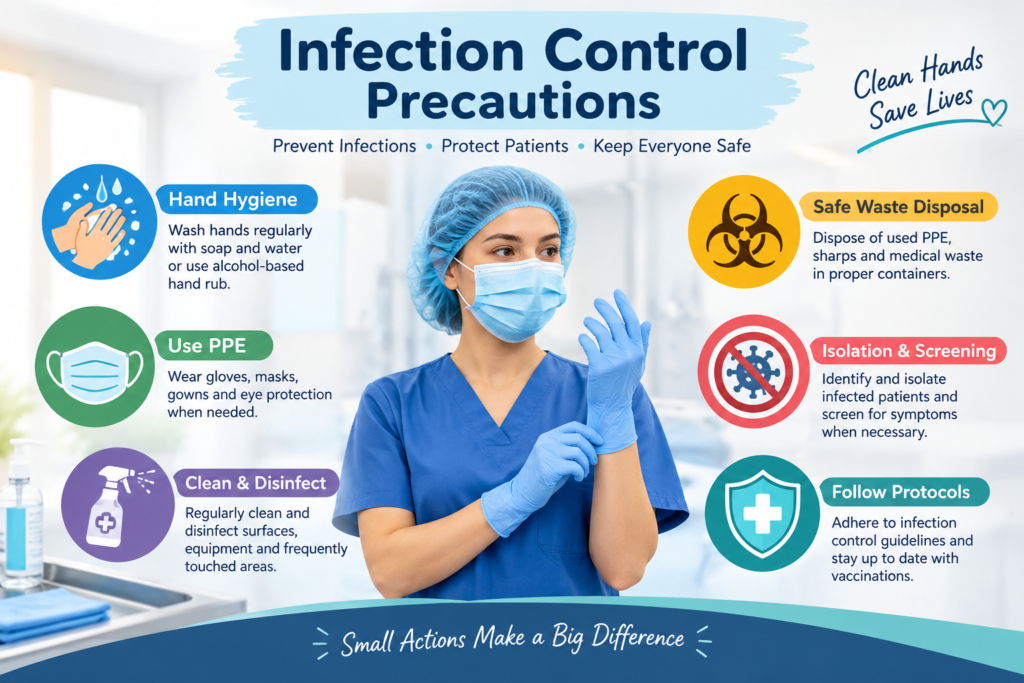 Infection Control Precautions: Types, Guidelines, and Best Practices infection control precautions